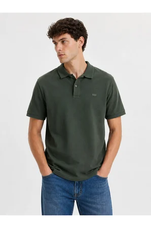 Levi's Erkek standart fıt Polo Yaka Yeşil  Tişört  - 00AUR-0001