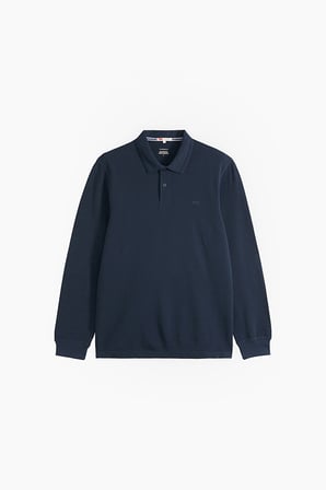 LS ORIGINAL ERKEK LACİVERT POLO YAKA UZUN KOLLU T-SHİRT 00AUT-0003