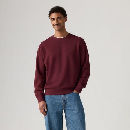 THE ORIGINAL ERKEK BİSİKLET YAKA BORDO SWEATSHİRT 00AUV-0003