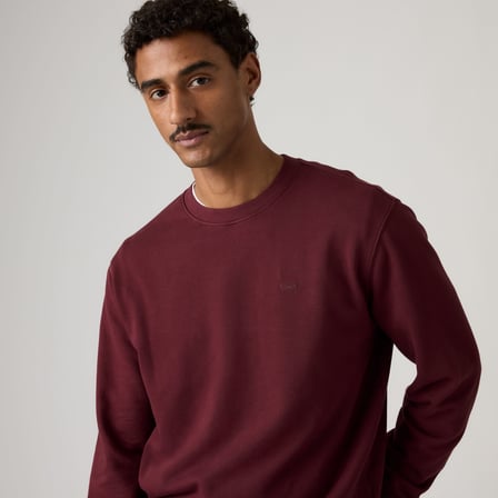 THE ORIGINAL ERKEK BİSİKLET YAKA BORDO SWEATSHİRT 00AUV-0003