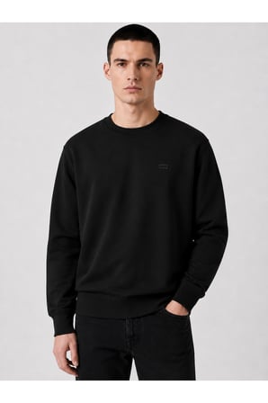 Levi's Erkek Bisiklet Yaka Orıgınal Housemark Siyah  Sweatshirt - 00AUV-0000