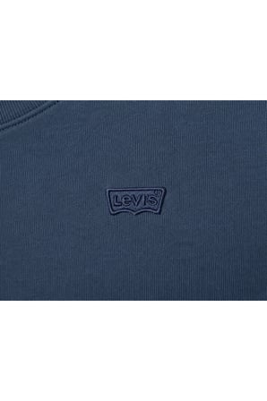 Levi's Erkek Bisiklet Yaka Orıgınal Housemark Standart fıt Lacivert Sweatshirt - 00AUV-0001