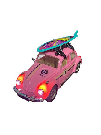 18 cm Sesli Işıklı Çek Bırak Woswos Araba 9224