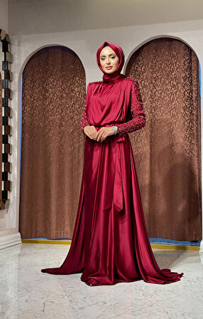 Kenzel Abiye 1104 Bordo