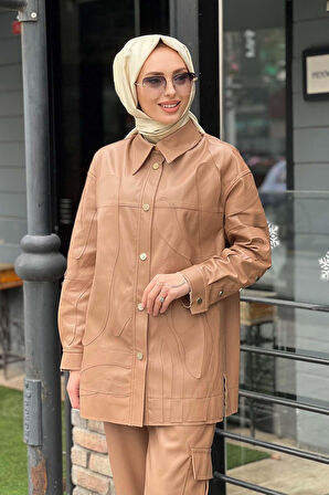 venöve Viana Takım 25FWCEK0008 Camel