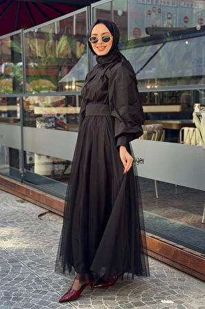 alMARWAH Elbise 202732 Siyah