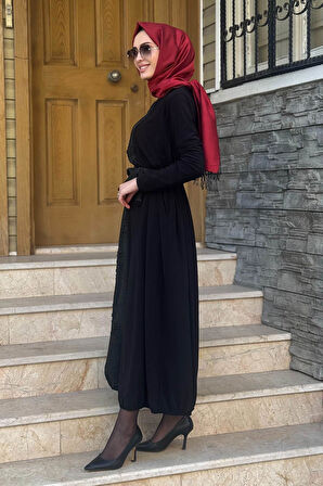 Nurcan Çetin Elbise 25114 Siyah