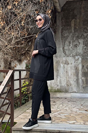 Nurcan Çetin Pantolonlu Takım 25432 Siyah