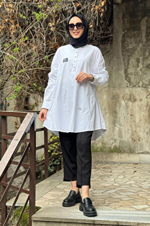 Nurcan Çetin Tunik 25218 Ekru