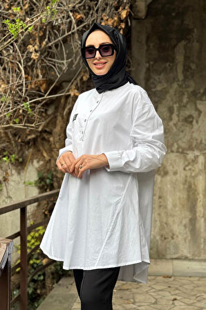 Nurcan Çetin Tunik 25218 Ekru