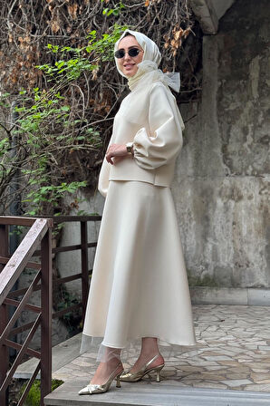 EkshiButik Takım 104 Krem