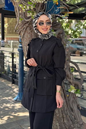 Nurcan Çetin Pantolonlu Takım 25416 Siyah