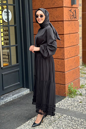 Nurcan Çetin Etekli Takım 10407 Siyah