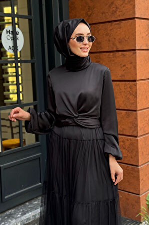 Nurcan Çetin Etekli Takım 10407 Siyah