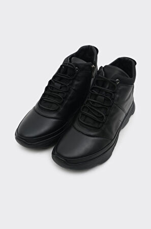 Fermuarlı Hakiki Deri Erkek Bot