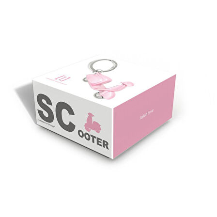 Metalmorphose Scooter Anahtarlık Pembe