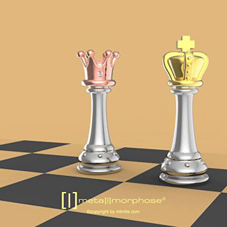 Metalmorphose King Chess Anahtarlık