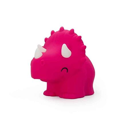 Dhink Silikon Gece Lambası Triceratops Pembe