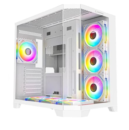 Rampage MEGA v1 Beyaz ARGB Tempered Glass 850W 80+ Bronze USB 3.0 ATX Mid Tower Kasa