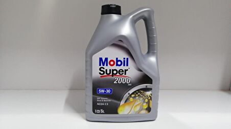 Mobil Super 2000 Xe 5W-30 Sentetik 5 lt DPF Benzin-Dizel Motor Yağı Üretim:2022 