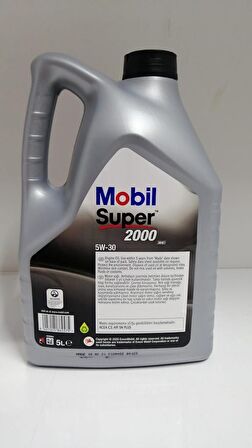 Mobil Super 2000 Xe 5W-30 Sentetik 5 lt DPF Benzin-Dizel Motor Yağı Üretim:2022 