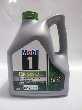 MOBİL 1 ESP FORMULA P DEXOS2 DPF MOTOR YAĞI 5W-30 4 Litre Üretim:2024