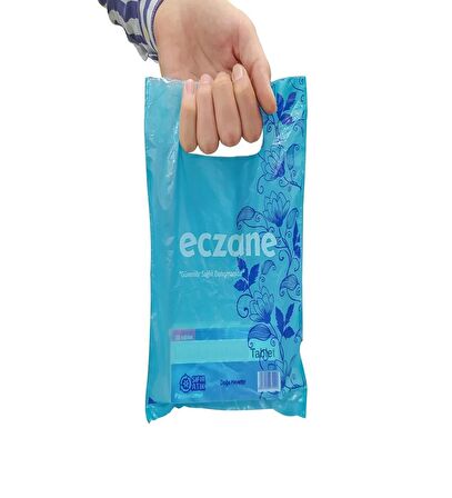 Eczane Poşeti 10 Paket (PAKETLER 800 ADET) Baskılı 17*25 Cm