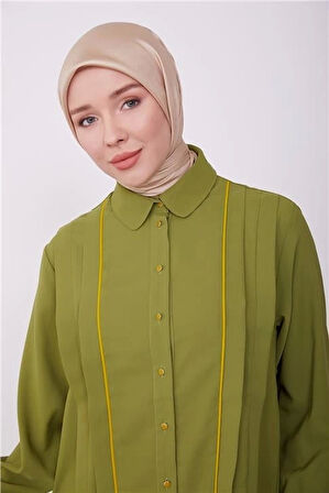 Armine Gömlek 23K3347 Haki