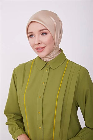 Armine Gömlek 23K3347 Haki