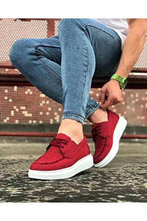 Wagoon WG503 Bordo Erkek Günlük Ayakkabı