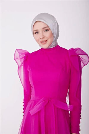 Armine Abiye Elbise 23Yd8500 Fuşya