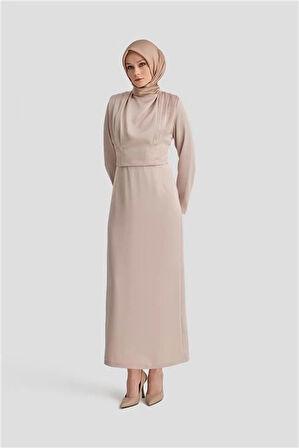 Armine Abiye Elbise 24Yd1951 Bej