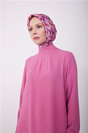 Armine Arkası Pilikaşe Detaylı Bluz 23K3435 Menekşe