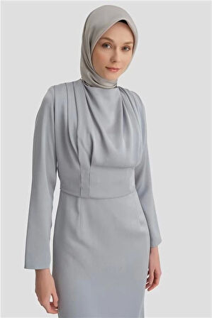 Armine Abiye Elbise 24Yd1951 Gri