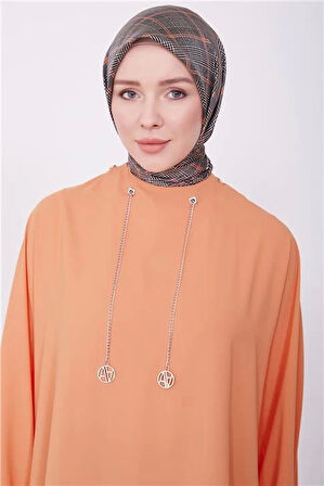 Armine Logolu Zincirli Tunik 23K4702 Mandarin