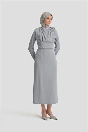 Armine Abiye Elbise 24Yd1951 Gri