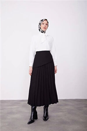 Armine Korsajlı Etek 23K1512 Siyah