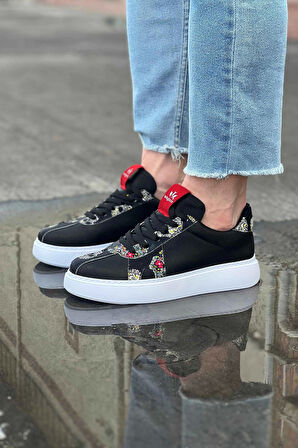 Wagoon WG040 Siyah Kurukafa Erkek Casual Ayakkabı