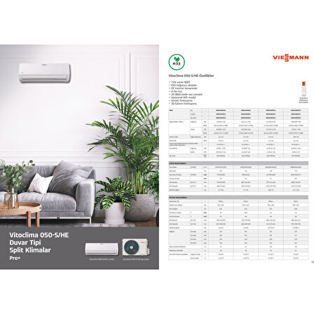 VİESSMANN VİTOCLİMA 050-S PRO 9000 BTU İNVERTER KLİMA