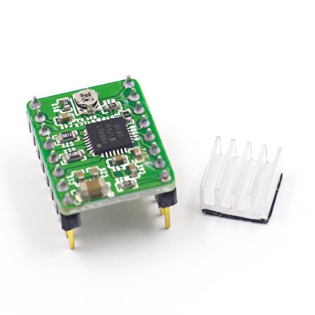 A4988 2A Yeşil Soğutuculu Step Motor Sürücü Kartı 3D Yazıcı/CNC Uyumlu