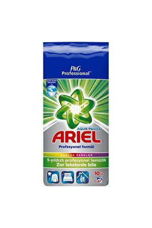 Ariel Aqua Pudra Parfümlü Renkliler İçin Toz Çamaşır Deterjanı 10 kg 67 Yıkama