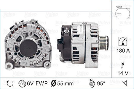 ALTERNATOR SARJ DINAMOSU BMW E90 F10 14V 180A N47 N57