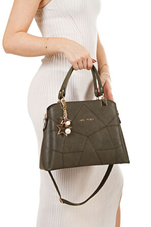 Kadın Butterfly El Ve Omuz Çantası Kol Çantası Charm Detaylı