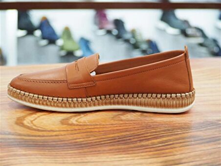 TABA HAKİKİ DERİ KADIN LOAFER AYAKKABI