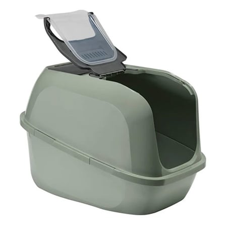 Moderna Mega Deluxe Kapalı Kedi Tuvaleti Açık Gri 65,8x48,6x45,8 Cm 