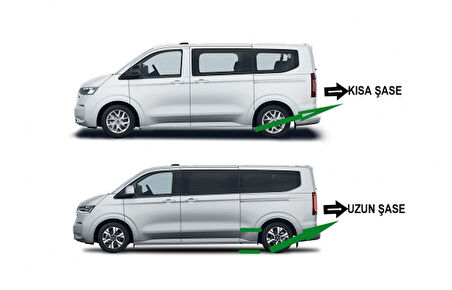 TRANSPORTER T7 KOMBİ KISA ŞASE YAN BASAMAK 2025 2026 2027 KROM