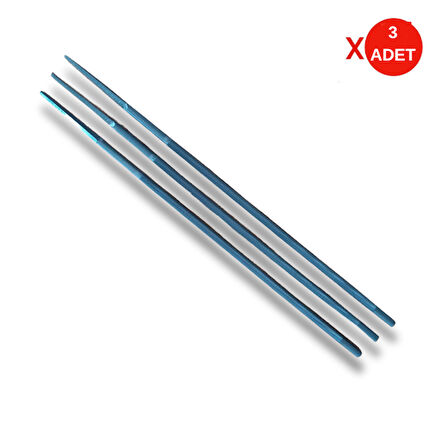 Eğe Iridium 1/8'' (3.2 mm) | 3 Adet Zincir Bileme Eğesi – Orijinal İtalyan Malı