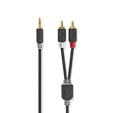 3.5 mm Erkek - 2x RCA Erkek Kablo 2m