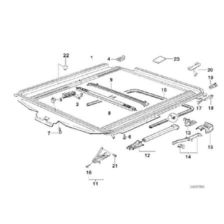 BMW E36 E39 SUNROOF KIZAK BAKALİTİ 54128119095 VE 54128202277