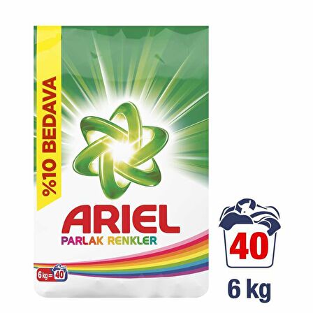 Ariel Renkliler İçin Toz Çamaşır Deterjanı 6 kg 40 Yıkama